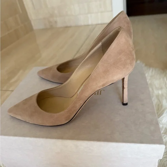Jimmy Choo Romy Suede Heels - Picture 2 of 4